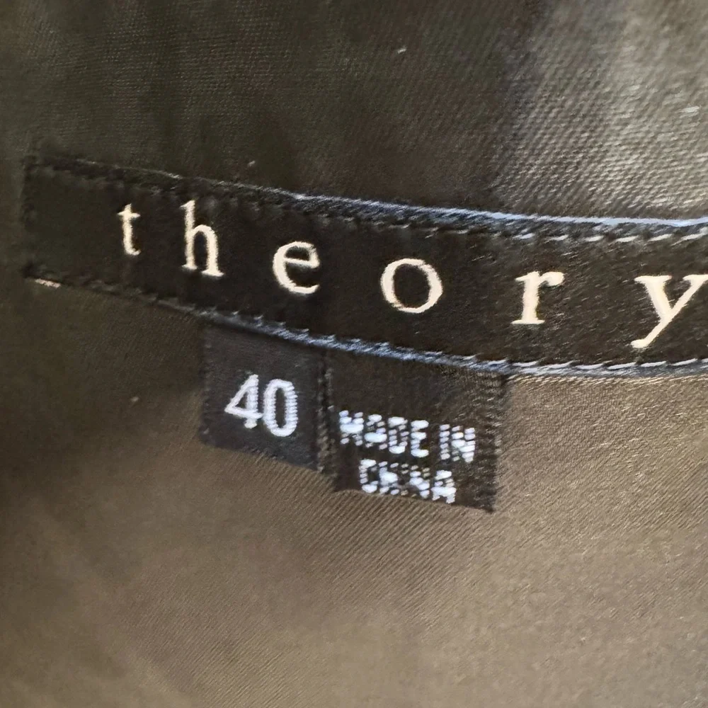Theory Men's Gray Pinstripe Blazer